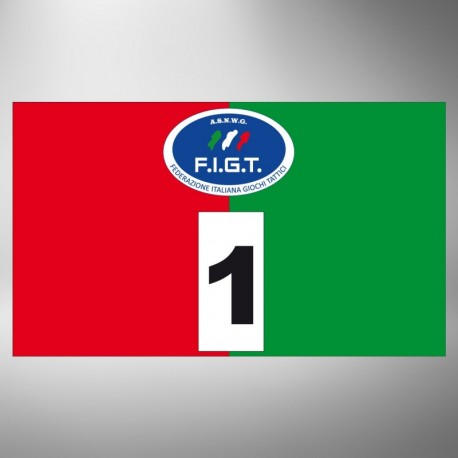 Kit fasce identificative verticali rosso verde